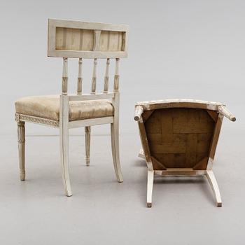 STOLAR, 6 st, gustaviansk stil, 1900-talets.
