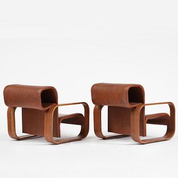 Jan Bocan, fåtöljer, ett par, Thonet, utförda för Tjeckoslovakiska ambassaden, Stockholm, 1972.