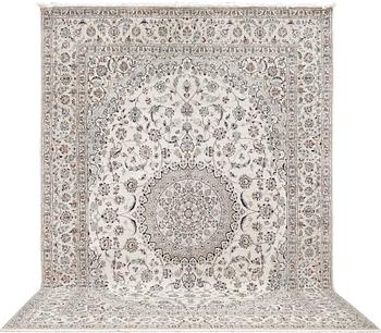 Matta, Nain, s.k. 9 LAA part silk, ca 437 x 307 cm.