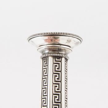 Bernard Hertz candlesticks, a pair, NS signed, circa 1900.