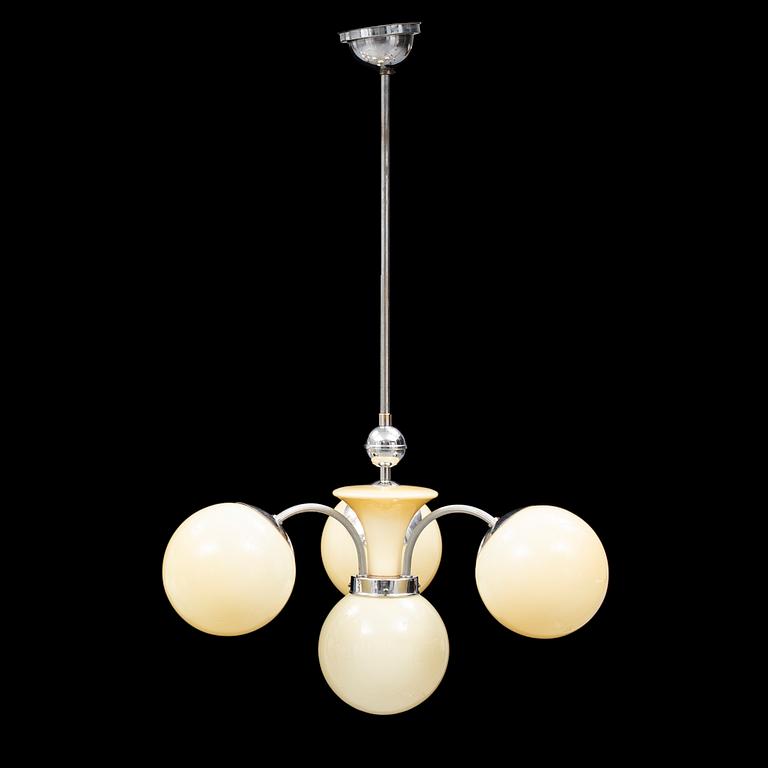 An art deco ceiling light, 1930's.