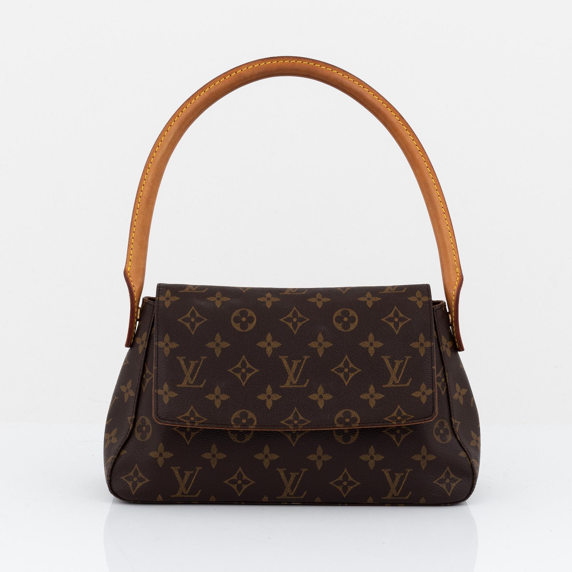Louis Vuitton, a monogram canvas 'Mini Looping' bag.