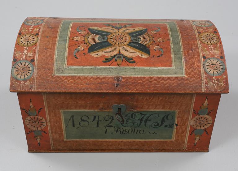 KISTA, allmoge, Mill Olof Olsson, Risätra, daterad 1842.