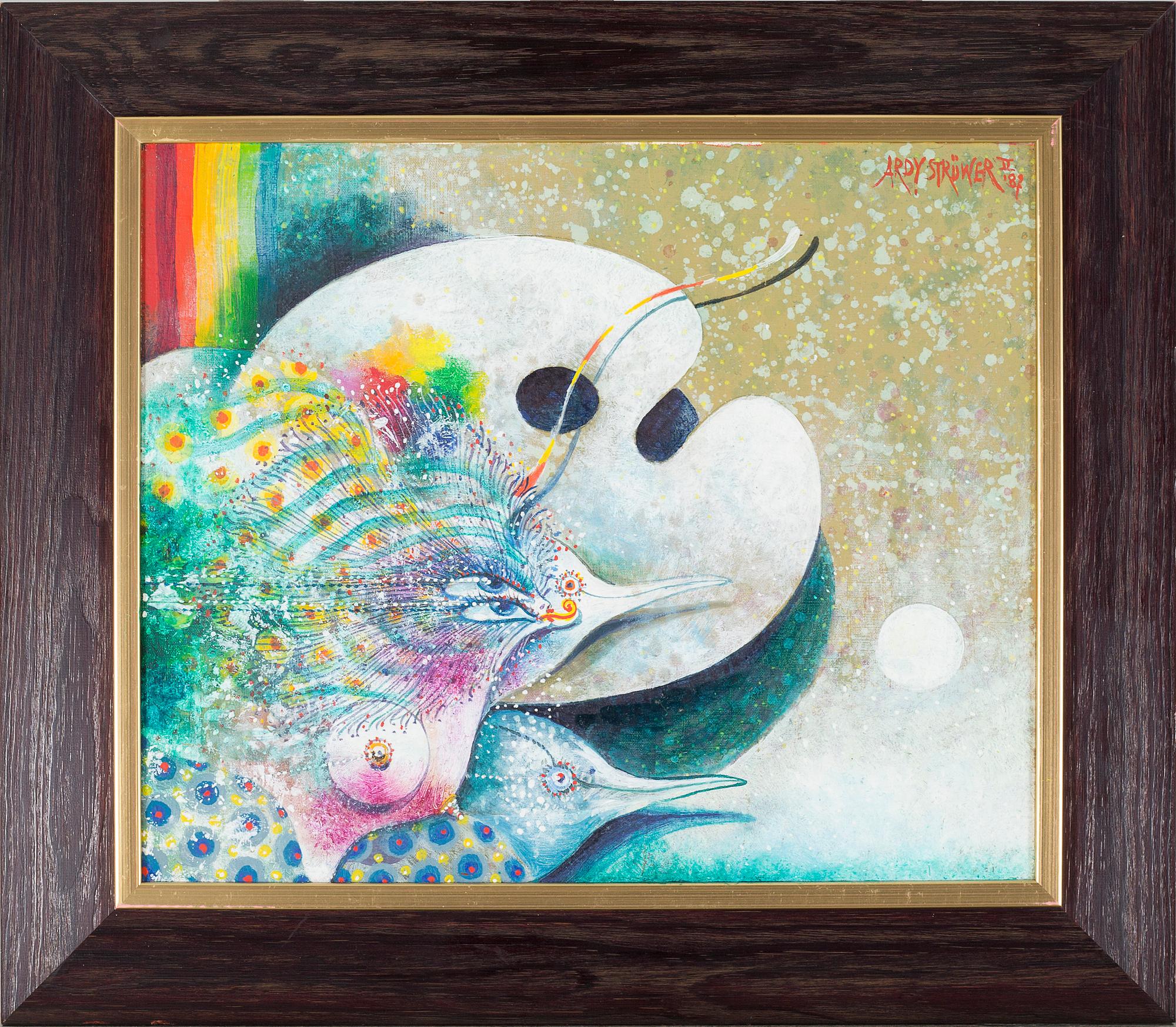 ARDY STRÜWER, olja på duk, signerad, daterad à tergo 1986.