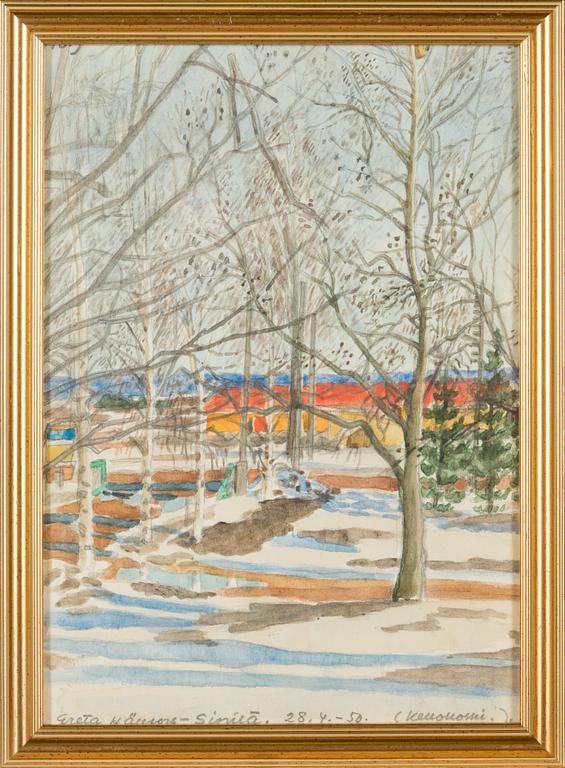 Greta Hällfors-Sipilä, Early spring.