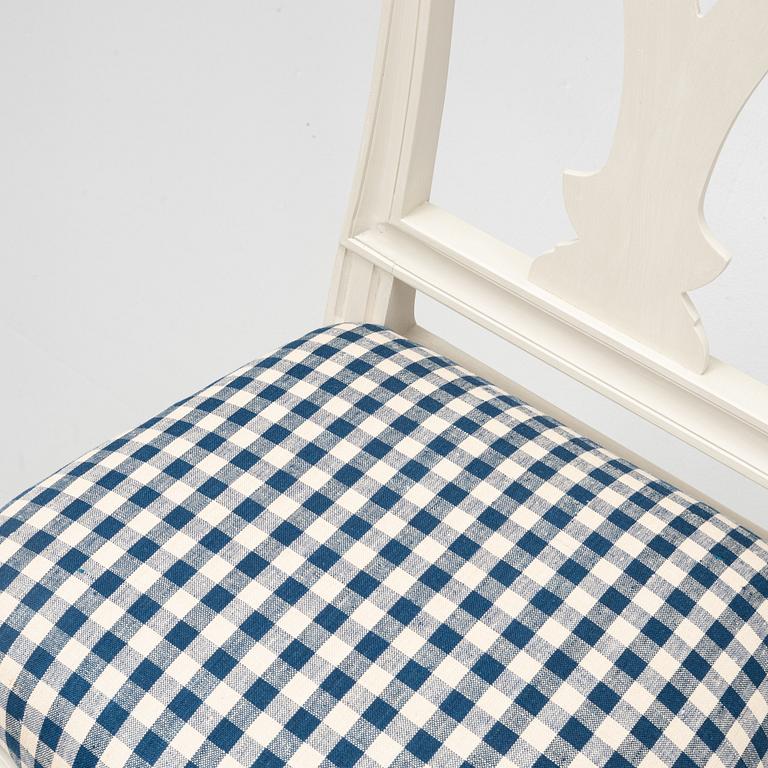 Stolar, 3 st, gustaviansk stil, "Hallunda", IKEA:s 1700-talsserie, 1990-tal.