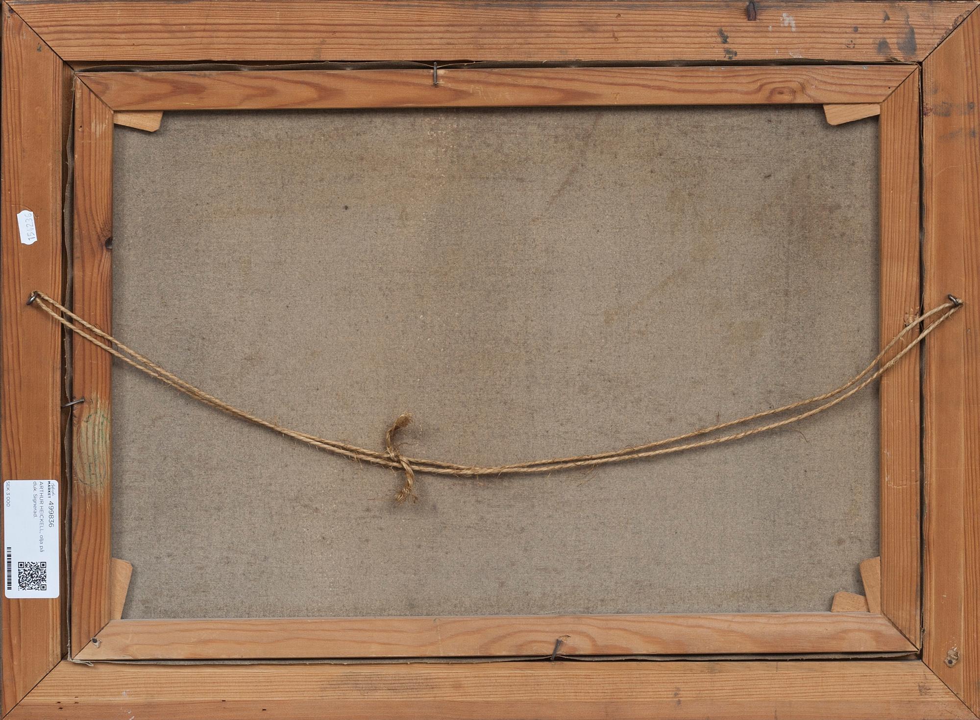 ARTHUR HEICKELL, olja på duk. Signerad.