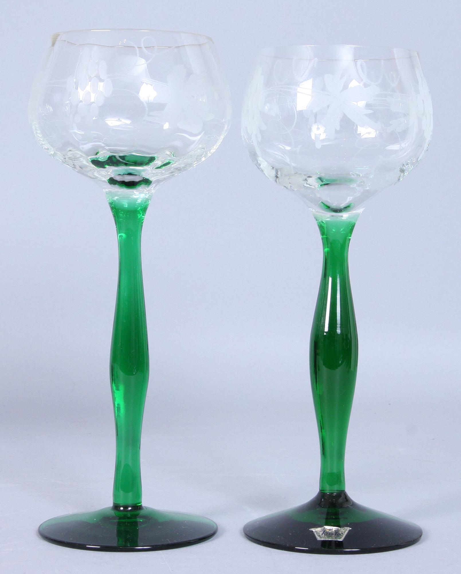VITVINSGLAS, 12 st, Kosta, 1900-tal.