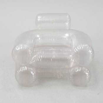 Donato D'Urbino, Jonathan De Pas & Paolo Lomazzi, an inflatible plastic 'Blow' easy chair, Zanotta, Italy.