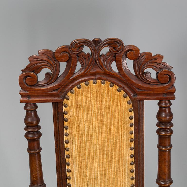 Two plus one firstr half of the 18th Century Baroque chairs.