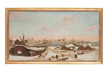 Vue of Stockholm at winter.