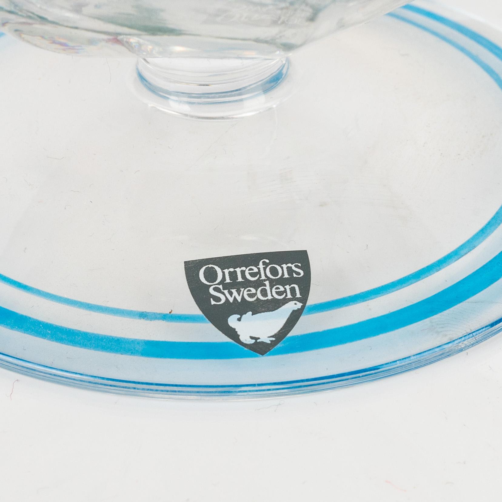 Eva Englund, glasservis, 23 delar, "Maja", Orrefors.