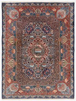 Carpet, Kashmar, approx. 390 x 290 cm.