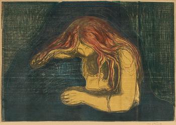 955. Edvard Munch, "Vampire II" (Vampyr II).