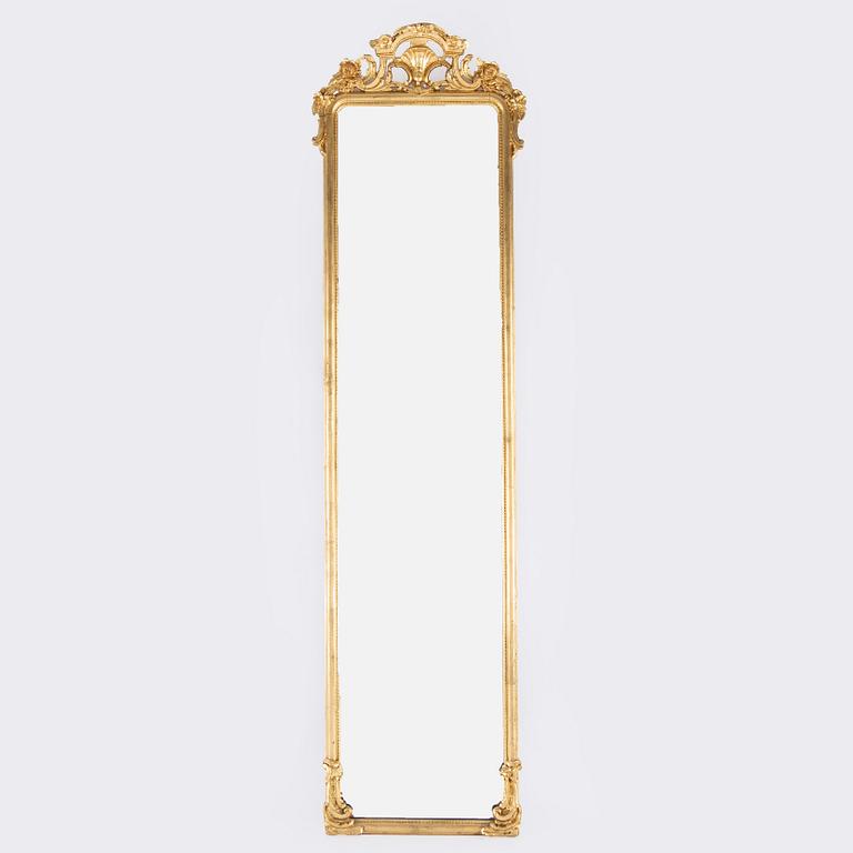 Spegel, nyrokoko, 1800-talets andra hälft.