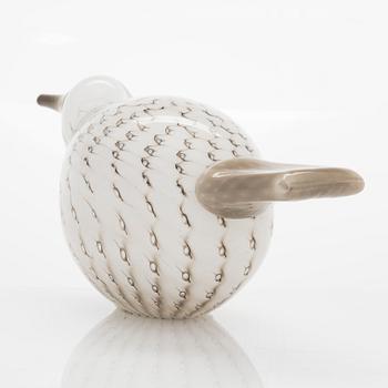 Oiva Toikka, lasilintu, "Raakel" ja muna "Raakelin tähden", signeerattu O. Toikka Nuutajärvi 2009.