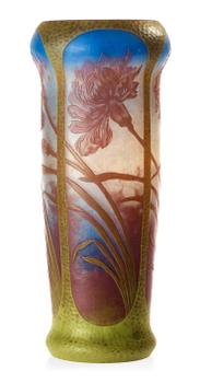 790. An Axel Enoch Boman Art Nouveau cameo glass vase, Reimyre 1909.