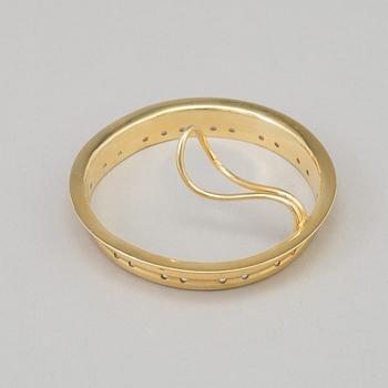 A Russian parcel-gilt teapot, mark of Nicols Karl & Plinke, St Petersburg, 1880/90s.