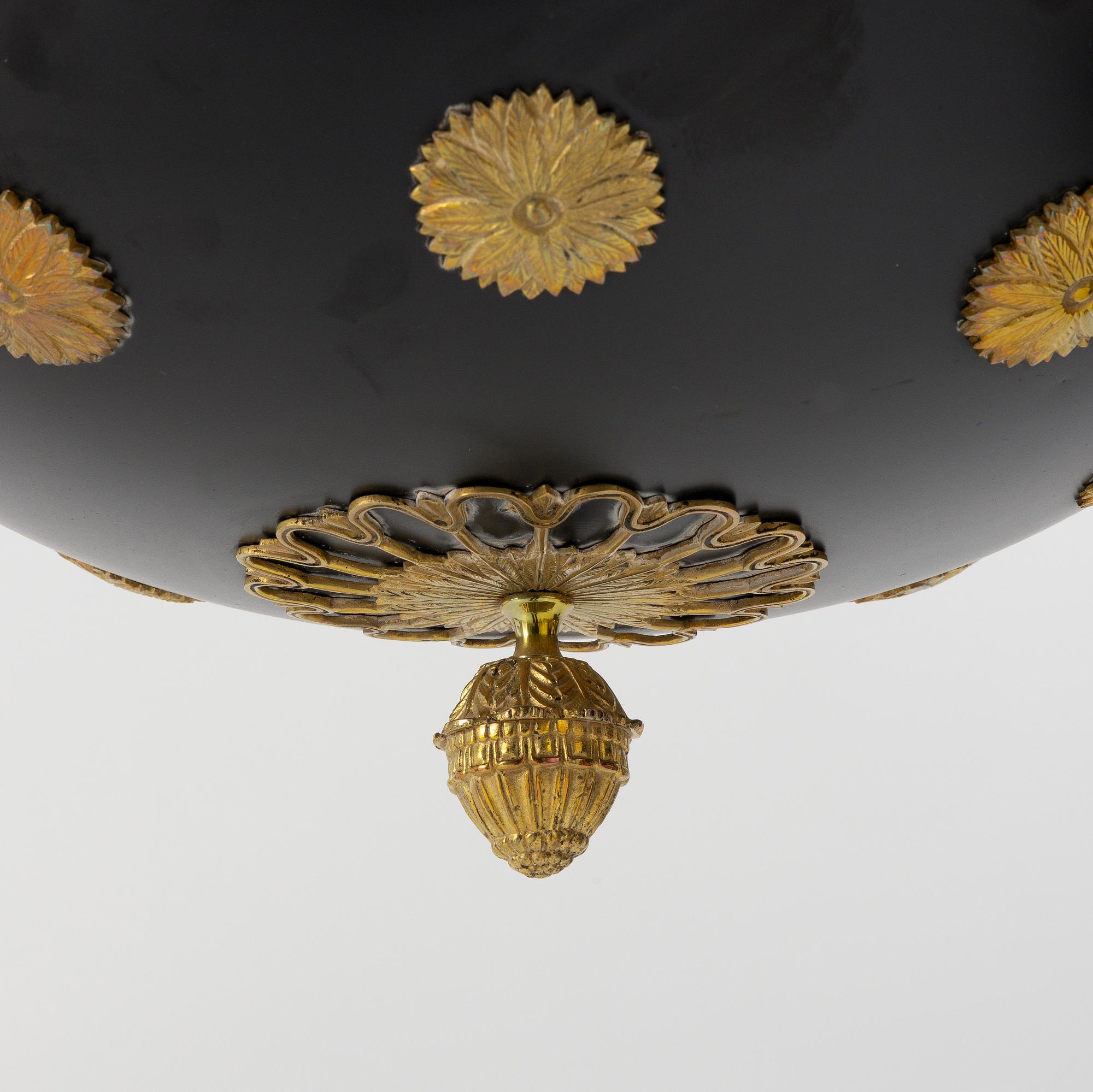 An Empire style ceiling lamp, early 20th century.