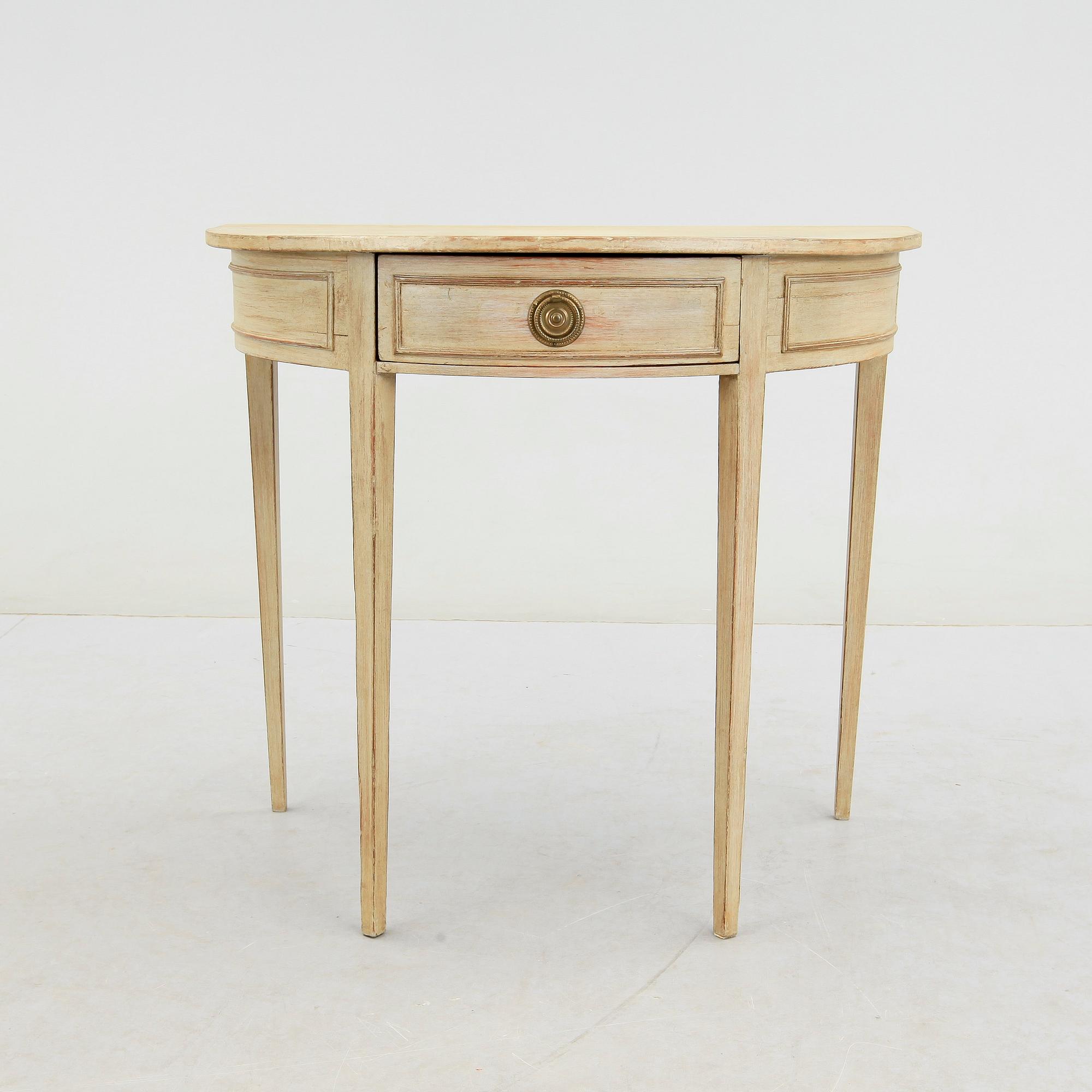SIDOBORD/LAMPBORD, sengustaviansk stil , 1800-tal.