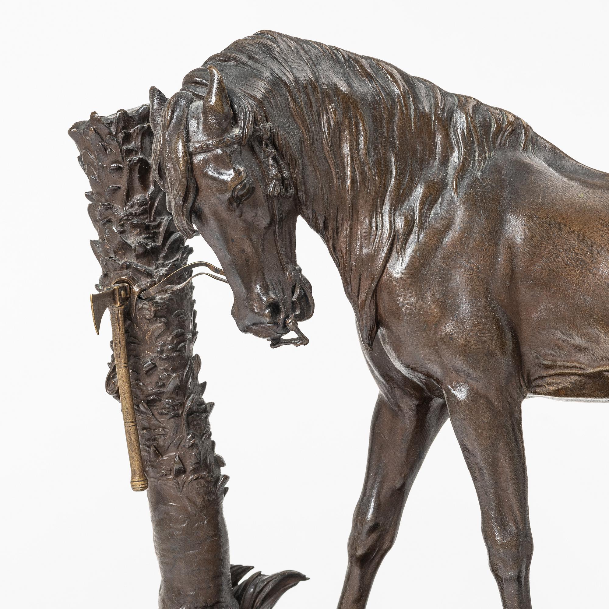 Pierre -Jules Mêne, After. "Cheval au Palmier".