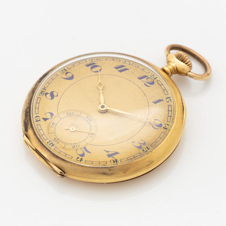 Record watch co, pocket watch, 49 mm.