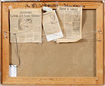 JOHN LEWIN, oil on canvas, signed.