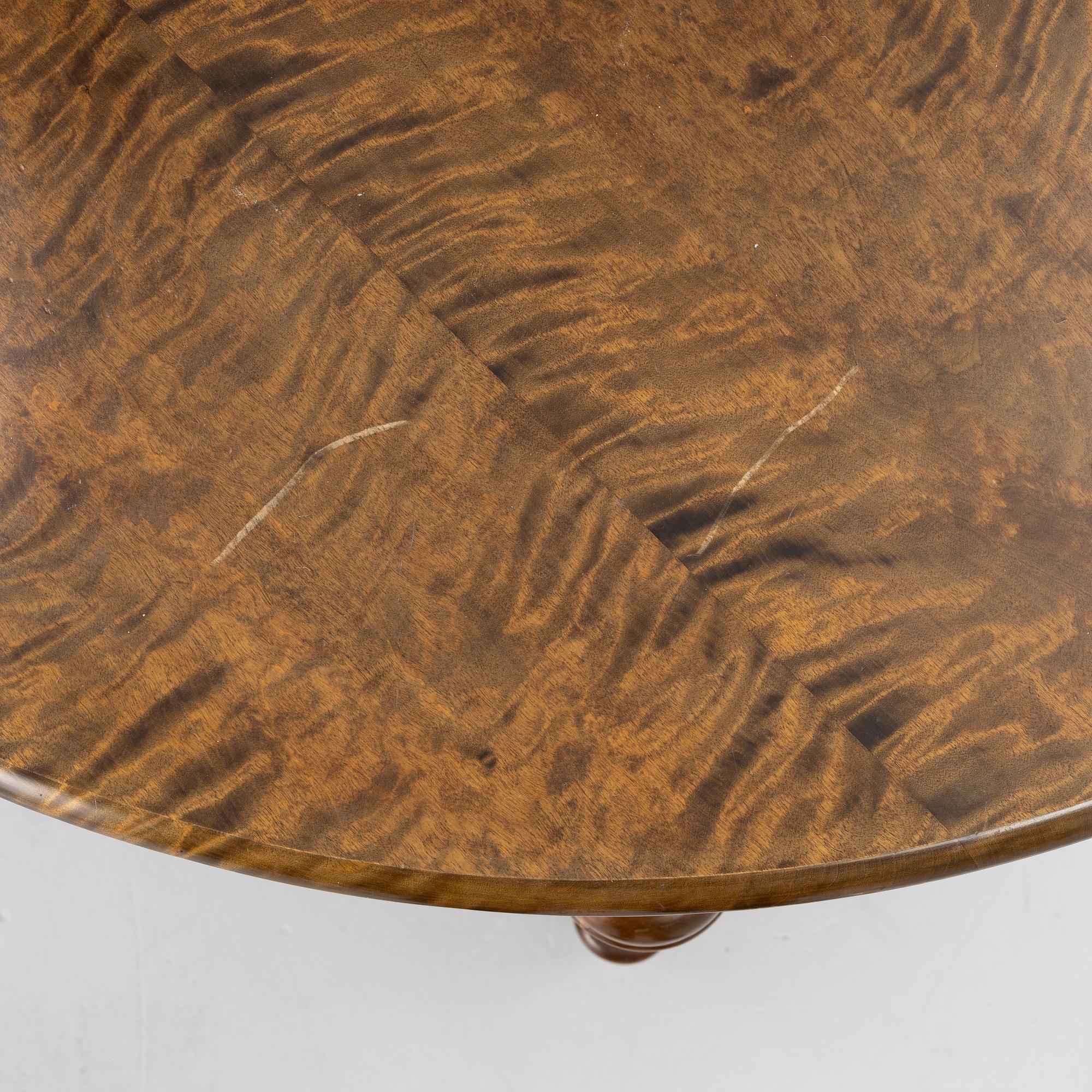 Dining table, circa 1900.