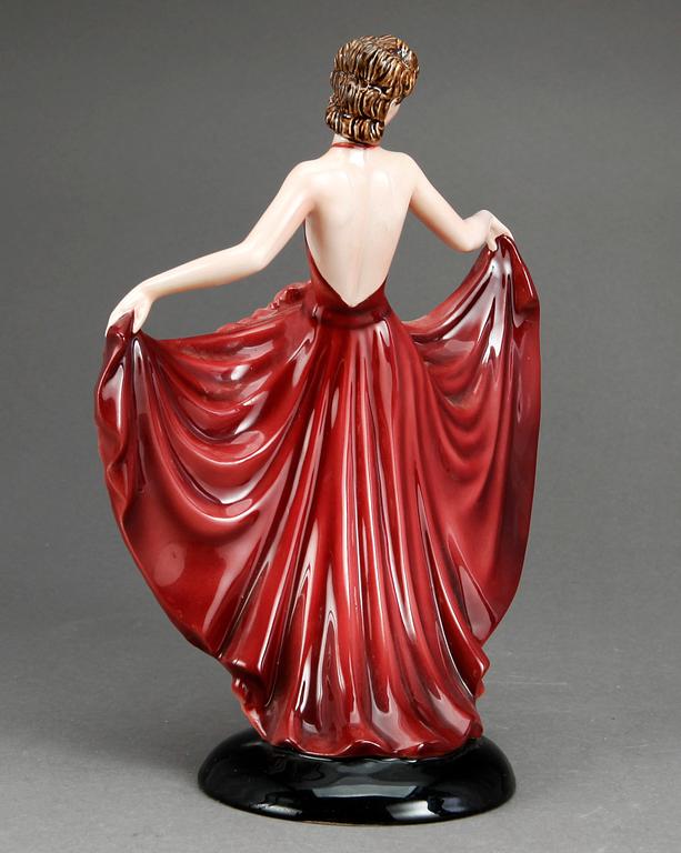 FIGURIN, porslin, Keramos, Wien 1900-talets första hälft/mitt.