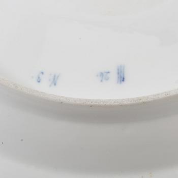 Serveringsfat "Musselmalet", helblonde, Royal Copenhagen Danmark tidigt 1900-tal porslin.