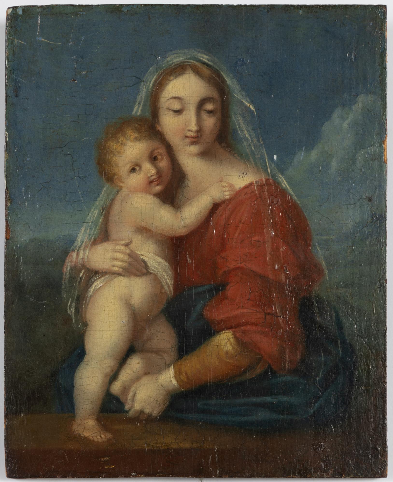 Italian school, 19th century, The Madonna and Child.