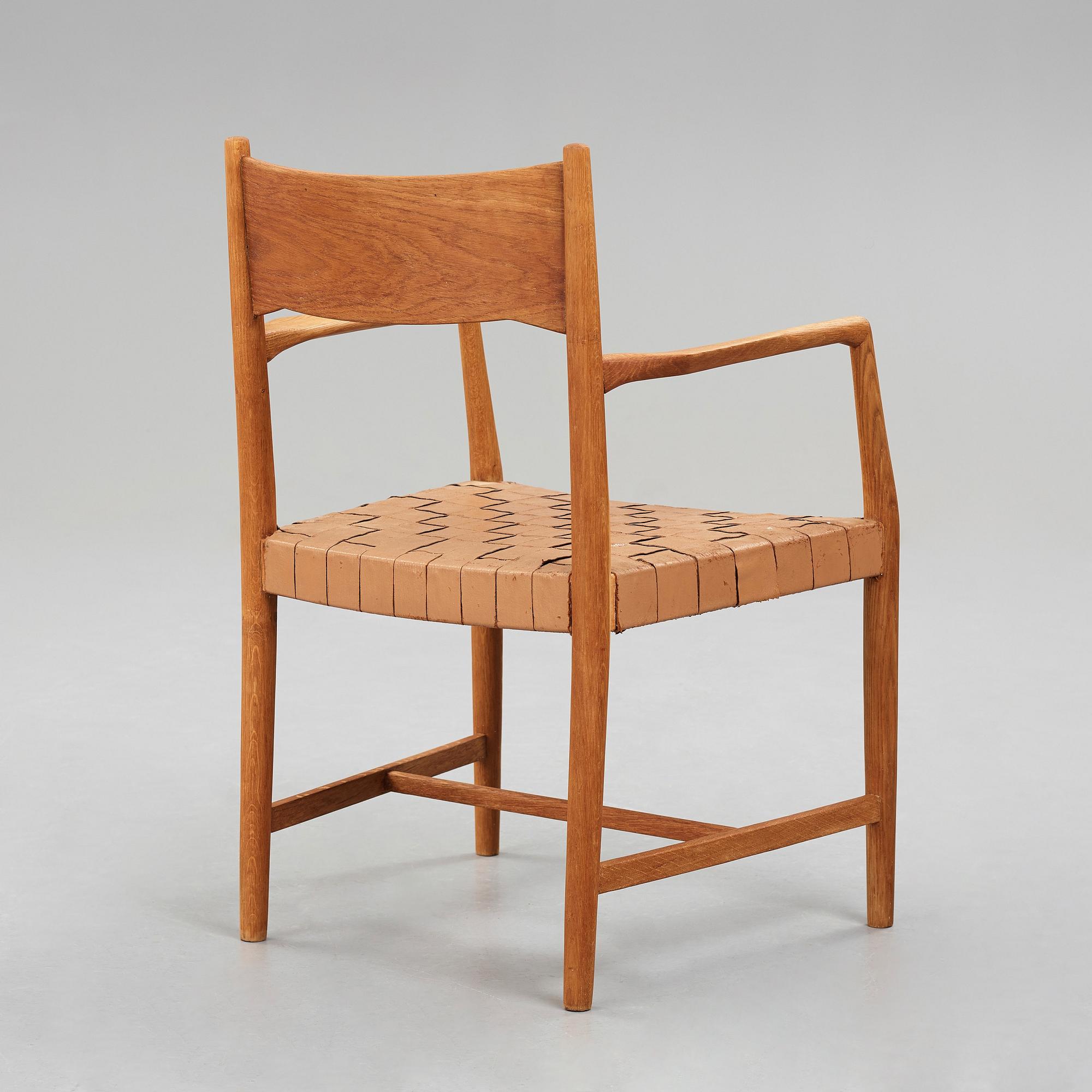 HANS J WEGNER, karmstol, Plan Møbler for Jydsk tlf, Danmark 1938-41.