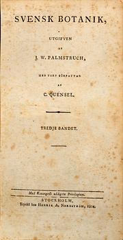 50 Botanical copper engravings from Palmstruch's "Svensk Botanik"  1804/1808.