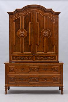 MATSALSGRUPP, 12 delar, brickmärkt Firma Möbler & Inredningar, inneh Arkitekt GH Wrange, Stockholm. 1920-30-tal.