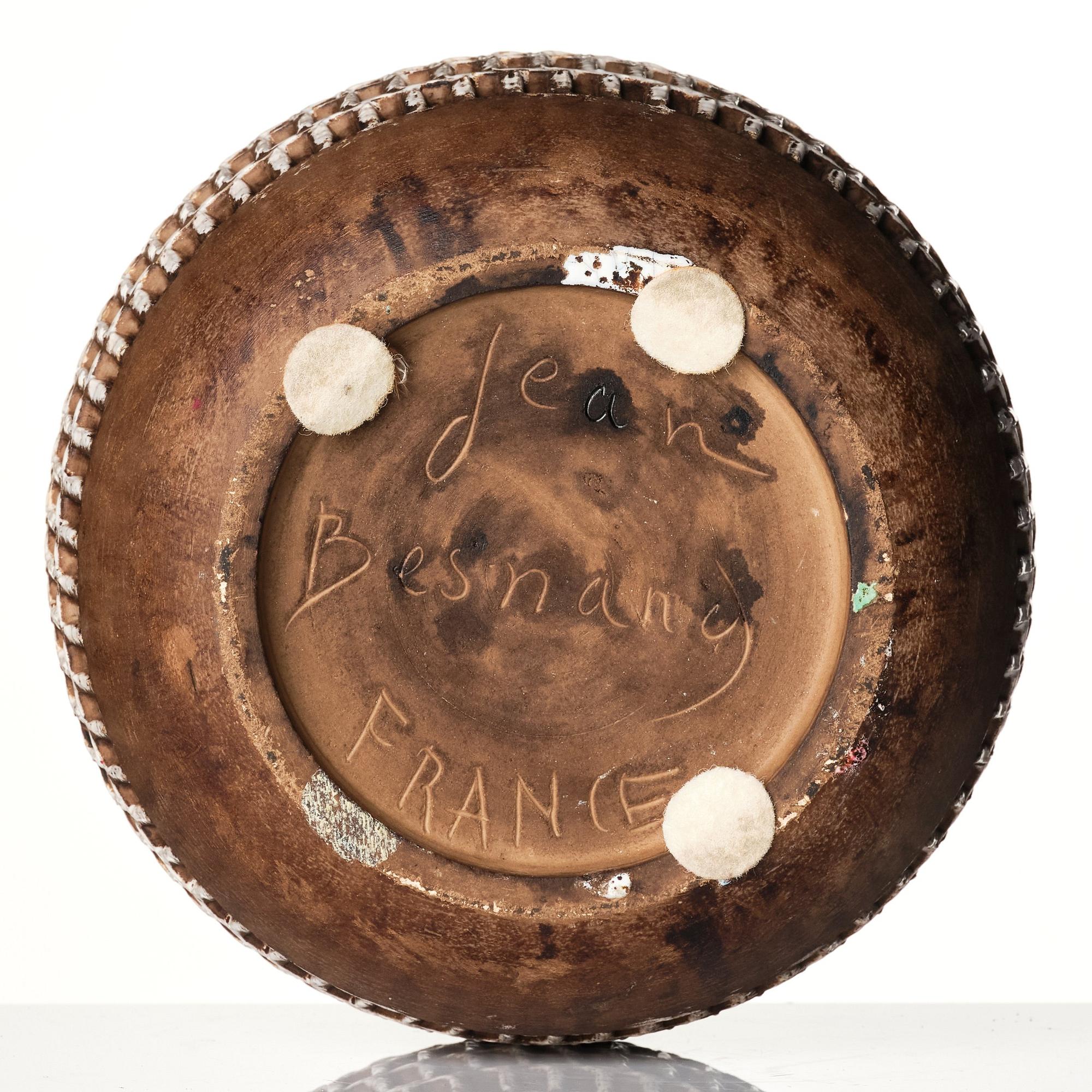 Jean Besnard, a ceramic vase, France circa 1930.
