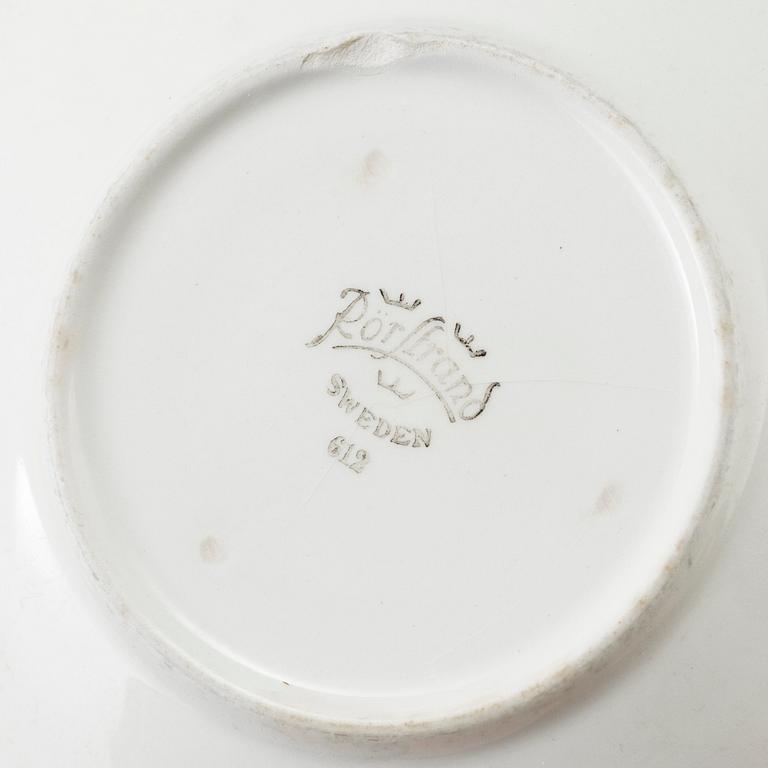 A Swedish Rörstrand 'Blå Eld' part dinner service. Design by Herta Bengtsson. (41 pieces).