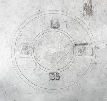 STOP, 2 st, Adolf Helledaij, Jönköping, verksam 1782-1801 samt Nils Abraham Santesson, Stockholm, 1856.