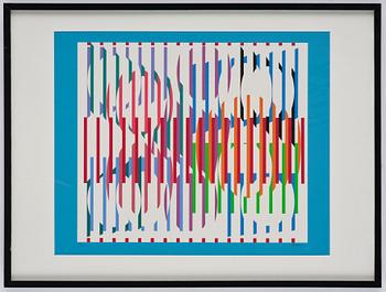 Yaacov Agam, Utan titel from: "Hommage aux Prix Nobel" (Nobelprismappen).