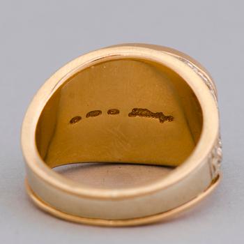 A RING, 14K gold 'Harley Davidson'. Juha Tarnanen, Lahti Finland 2004.