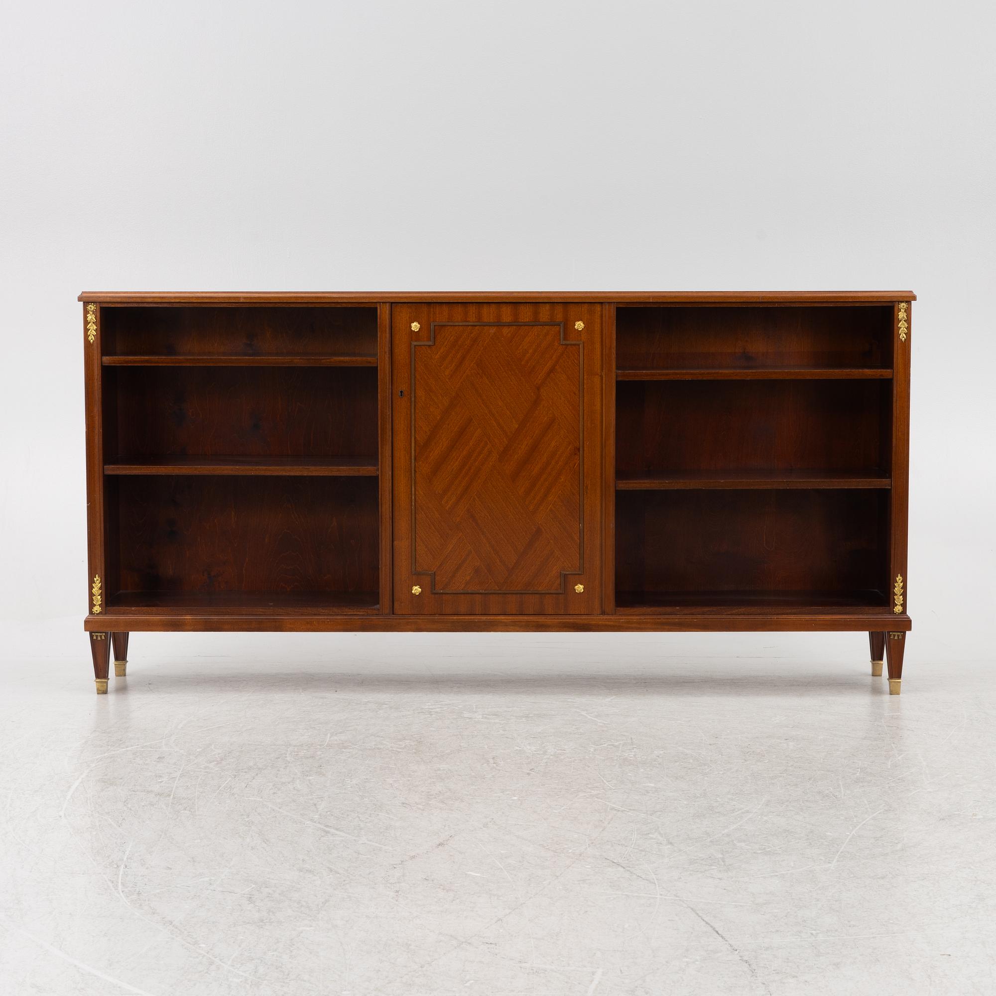 A bookcase, mid 20th century.