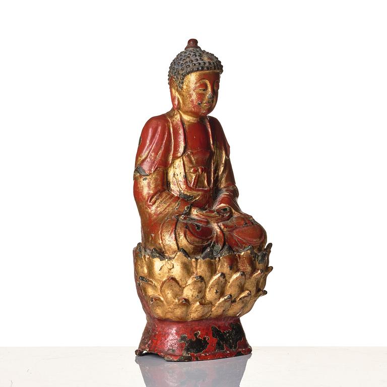 Bhaisajyaguru Buddha, brons. Mingdynastin (1368-1644).