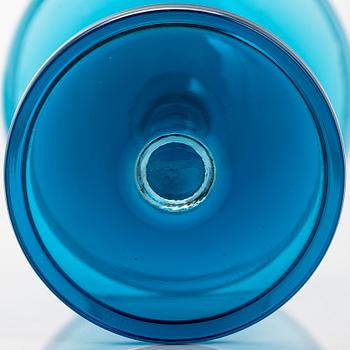 Nanny Still, A mid 20th century "Harlequin" sugar bowl and cream jug for Riihimäki Glassworks, Finland.