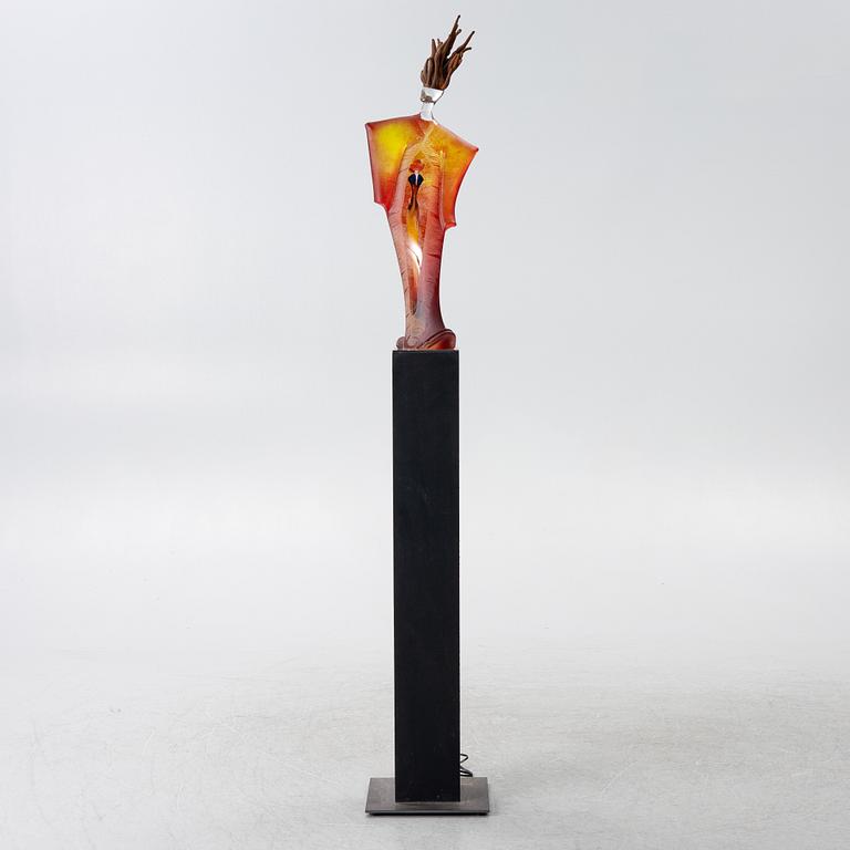 Kjell Engman, skulptur, glas, Kosta Boda, unik.