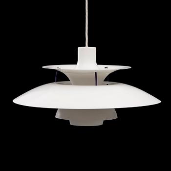 A Poul Henningsen PH5 ceiling light for Louis Poulsen, Denmark.
