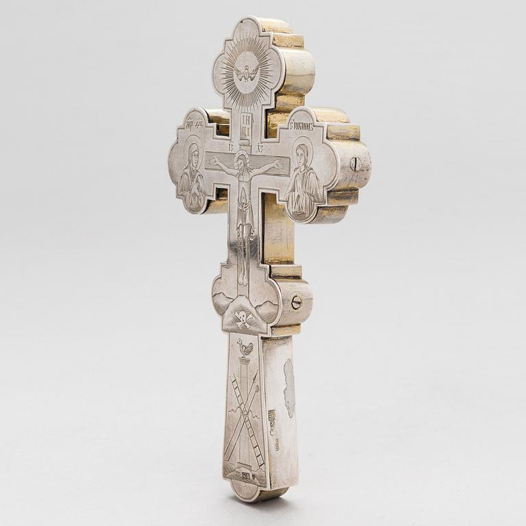 Dmitry Maksimovich Shelaputin, Krusifiksi, hopeaa, Moskova, Venäjä 1874.
