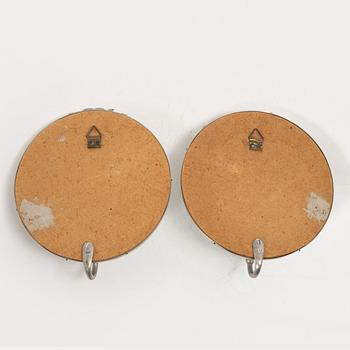 Mirror and a pair of wall sconces, 1920s/30s.