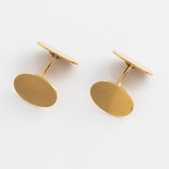 A pair of cufflinks 18K gold.