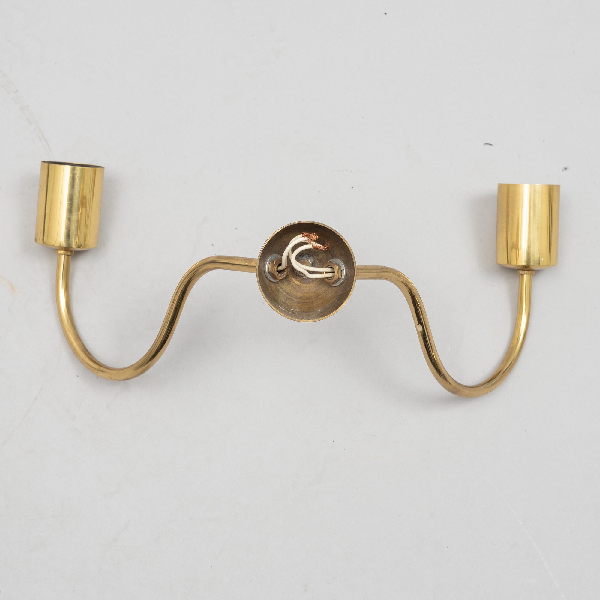 Josef Frank, wall lamps, 2 pcs, model 2335 and 2389, Svenskt Tenn.