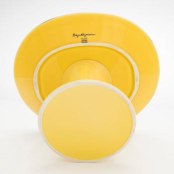 Birger Kaipiainen, jalallinen malja, "Florence", keramiikkaa, merkitty Birger Kaipiainen, Arabia Finland.