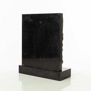 Gudmar Olovson, relief/sculpture. Signed. Numbered. Foundry mark. Bronze, total height 29 cm, length 24 cm.